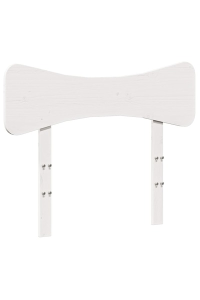 vidaxl Headboard, white, 100 cm, solid pine wood