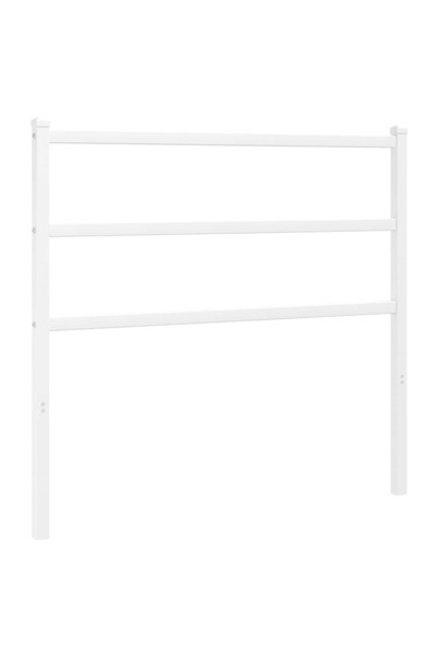 vidaxl Tăblie de pat de schimb metalică, alb, 107 cm