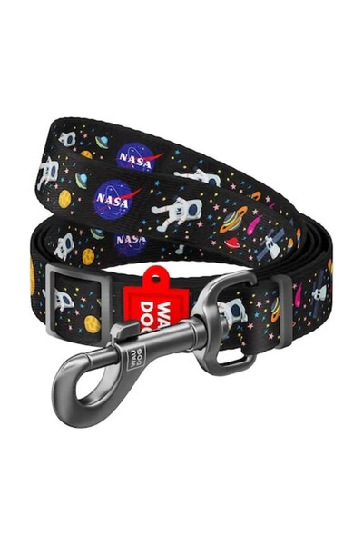 WAUDOG lesă din nailon pentru câini, modelul „NASA”, lățime 25 mm, lungime 15...