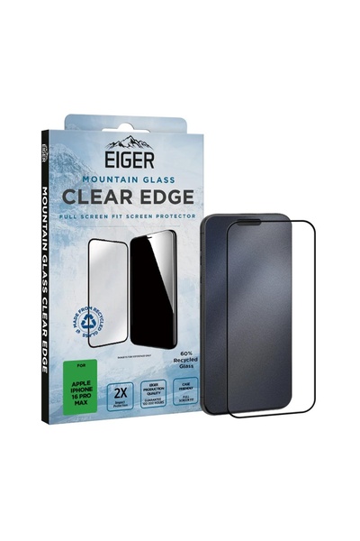 EIGER Folie Sticla 3D Mountain Glass GRS iPhone 16 Pro Max Transparentă