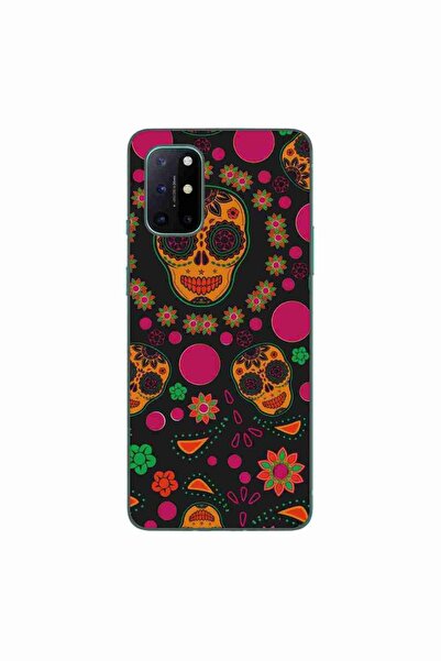 OEM Husa compatibila cu OnePlus 8T Silicon Gel Tpu Model Halloween Floral Cra...