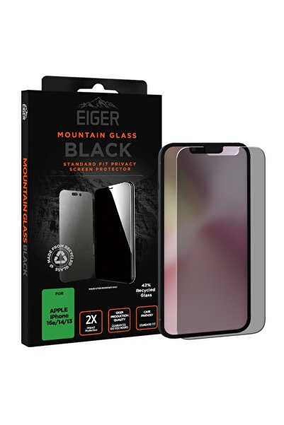 EIGER Folie Sticla Privacy Mountain Glass GRS iPhone 17e /iPhone 16e / iPhone...