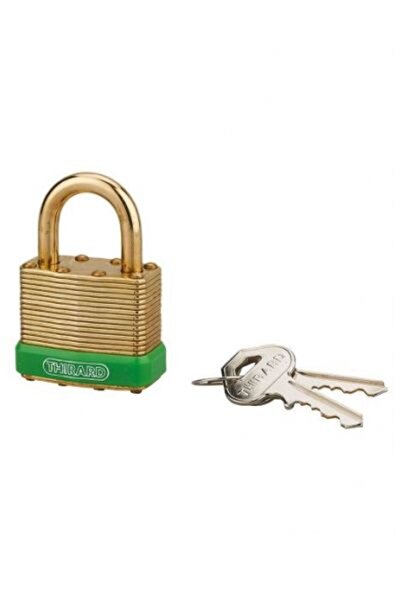 THIRARD Outdoor padlock, lamellar, Green Adventure, 40 mm,