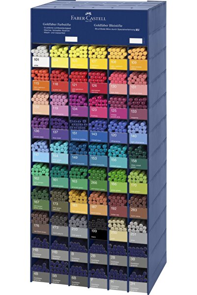 Faber Castell Acrylic Module 576 Goldfaber Pencils + 120 Faber-Castell Paper