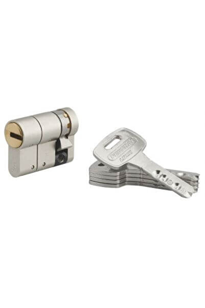 THIRARD Semi-cylinder 32 x 10 mm, satin nickel, high security FEDERAL S, 5 re...