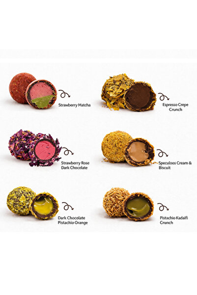 Chocomias 6’lı Karışık Trüf Çikolata (Tadımlık Paket) ⭐