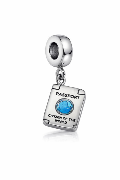MakeWell Passport Figured Charm – World Themed Travel Charm, Bracelet Pendant