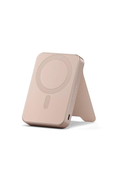 Satechi ST-B10Q2SR Power Bank 10000mAh with Stand, Wireless, 15W, Beige
