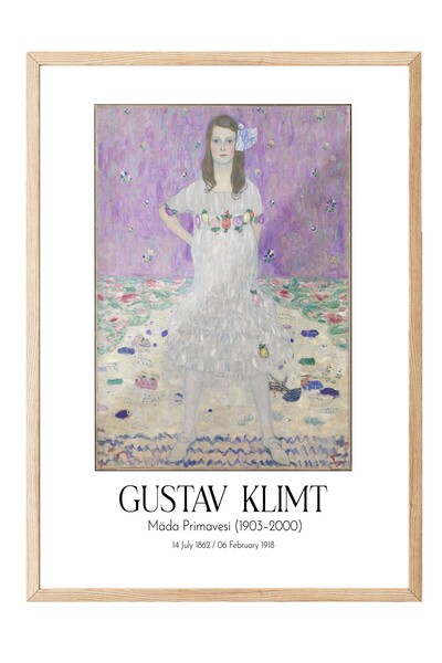 Postifull Gustav Klimt - Mäda Primavesi (1903–2000), Tablou înrămat în lemn, ...