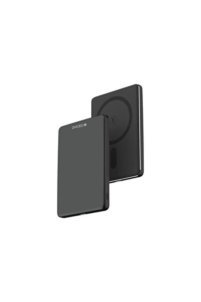 Dviced Ultrathin DV400002 Power Bank, 5000mAh, Wireless Charging, Black