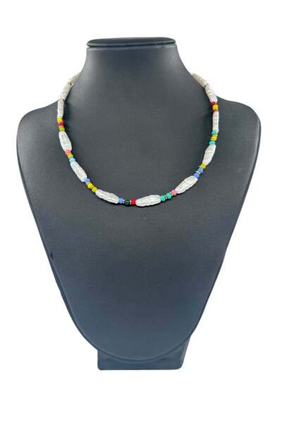 Bozhi Necklace Glass Beads Business Woman Style