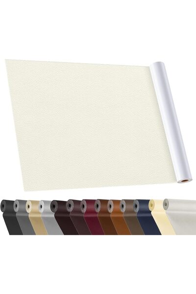 Other Petice adezive din piele, alb lăptos, 40 x 160 cm, petice pentru repara...