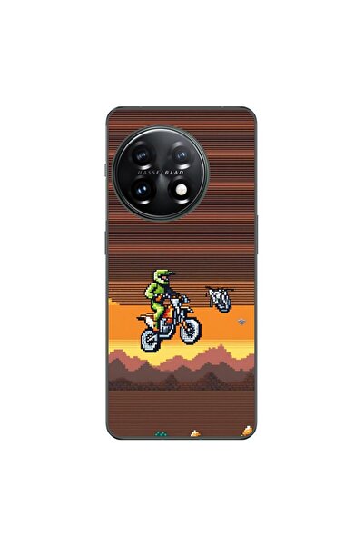 OEM Husa compatibila cu OnePlus 12 Silicon Gel Tpu Model Pixel Art Motorcross