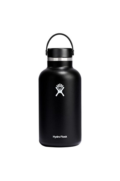 Hydro Flask Sticlă termoizolantă cu gura largă, neagră, din oțel inoxidabil, ...