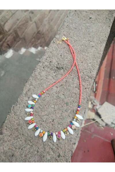 Bozhi Necklace Glass Beads Minimal Elegance