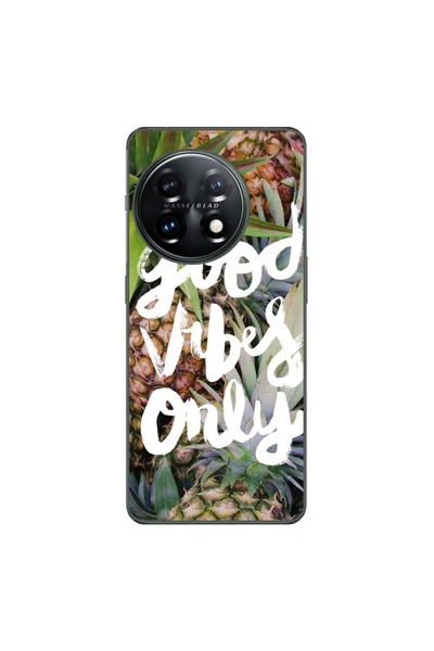 OEM Θήκη συμβατή με OnePlus 12R, από σιλικόνη gel TPU, μοντέλο Good Vibes Only