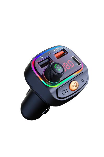 OSIO OFT-4265BT Bluetooth FM Transmitter Αυτοκινήτου με 1×USB-A + 1×USB-C, Ha...