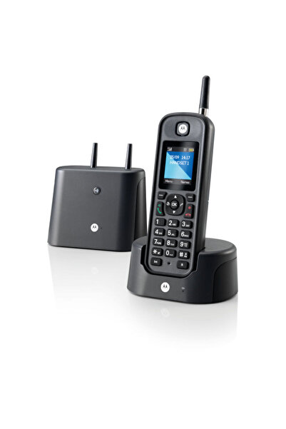 Motorola O201 Black GR (Ελληνικό Μενού) Αδιάβροχο ασύρματο τηλέφωνο με εμβέλε...