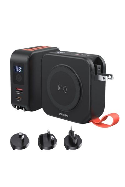 Philips DLP4347CB/GRS Μαύρο Power bank, USB-C, USB-A, Τype-C – 10000mAh