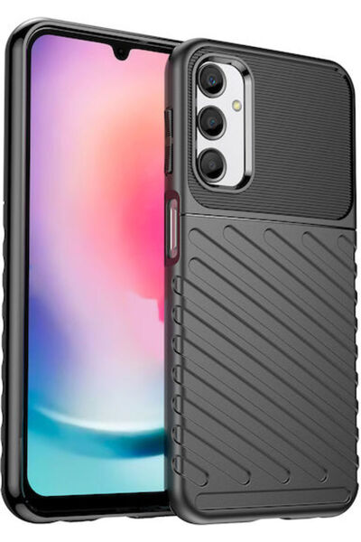 POWERTECH Πίσω Κάλυμμα Σιλικόνης Μαύρο (Samsung Galaxy A24 4G) Κωδικός: MOB-1853