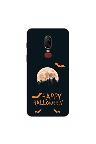 OEM Case compatible with OnePlus 6 Silicone Gel Tpu Pattern Happy Halloween F...