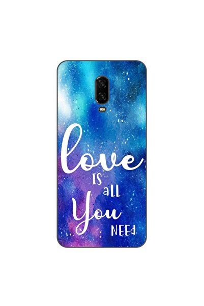 OEM Husa compatibila cu OnePlus 6T Silicon Gel Tpu Model Love Is All You Need