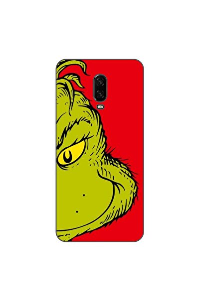 OEM Husa compatibila cu OnePlus 6T Silicon Gel Tpu Model Craciun Grinch Face
