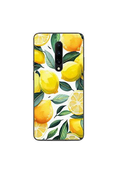 OEM Case compatible with OnePlus 7 Pro Silicone Gel Tpu Model Lemons Pattern