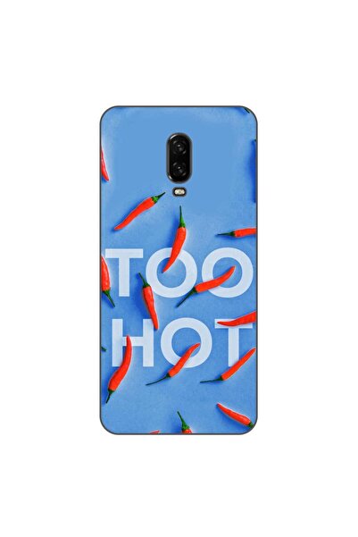 OEM Husa compatibila cu OnePlus 6T Silicon Gel Tpu Model Mesaj Too Hot