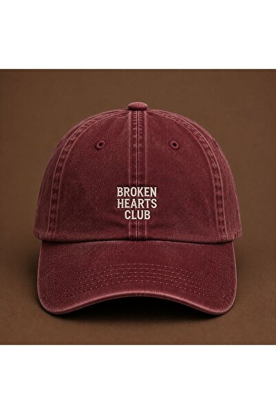 WeavedCo قبعة بيسبول مطرزة بشكل جمالي من "Broken Hearts Club" (نادي القلوب ال...