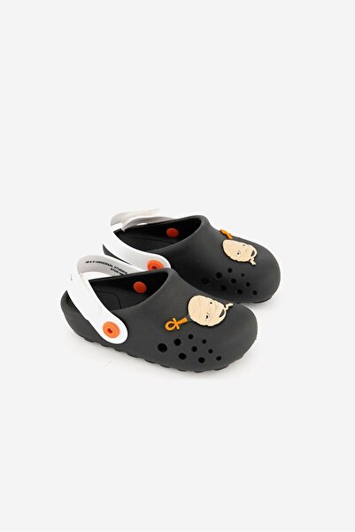 Rider Toddler Boys Little Monster Clogs, Black and White