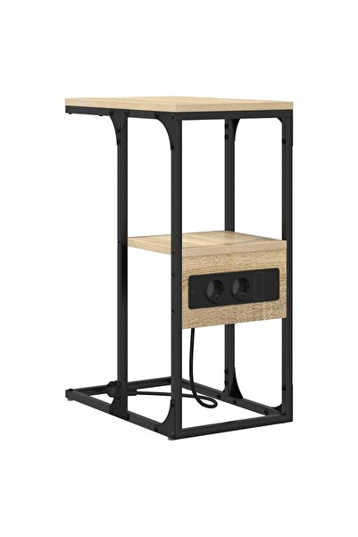 vidaxl Nightstand Sonoma oak 41.5 x 26 x 60.5 cm Composite wood