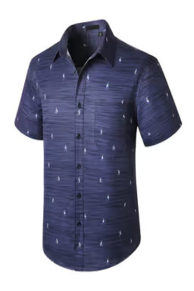 Other Hawaii Shirt Men Casual Front Pocket Men's Funky Hawaiian Shirt Short S...