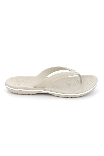 Crocs Γυναικεία Σαγιονάρα Crocband Flip Ανατομική Χρώματος Μπεζ 11033-1WY