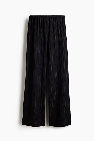 H&M MAMA Büzgü Bağlı ve Delik Desenli Triko Pantolon