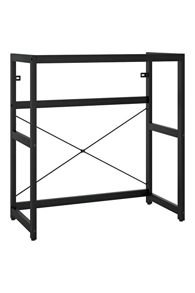 vidaxl Cadru chiuvetă de baie, negru, 79x38x83 cm, fier