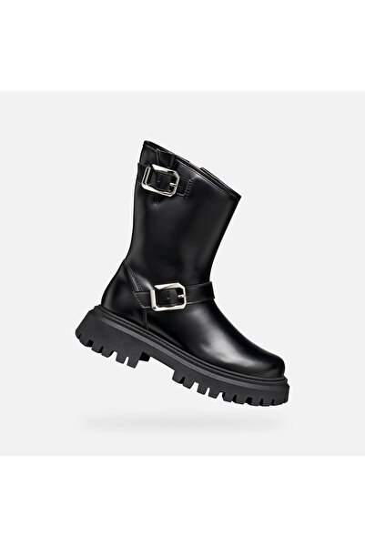 Geox Pantofi negri de damă până la gleznă Maquinnens
