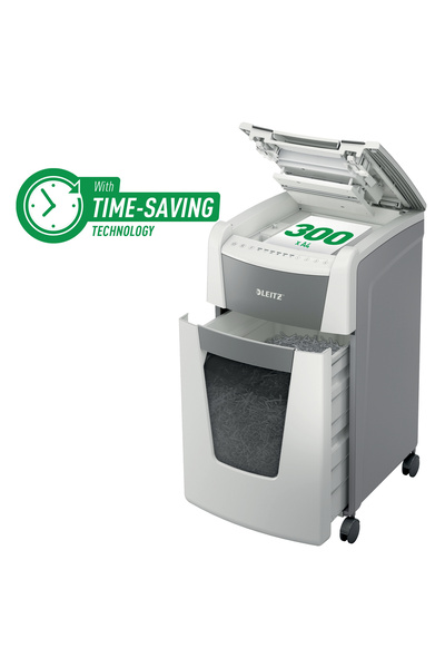 Leitz Automatic Paper Shredder DOC IQ OFFICE CROSS-CUT 300 Sheets P4