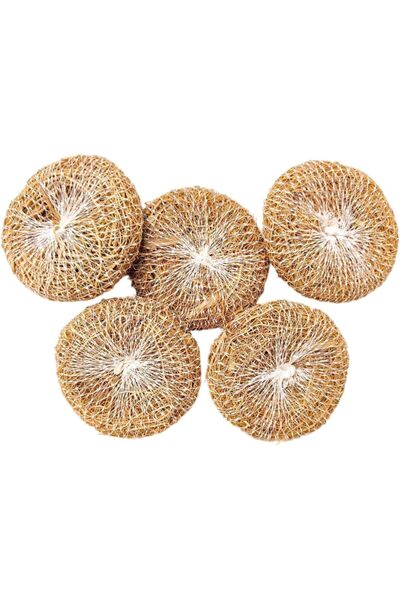 Kottakkal Vetiver Scrub Natural Loofah Pad - Handmade Ayurvedic Kerala Ramach...