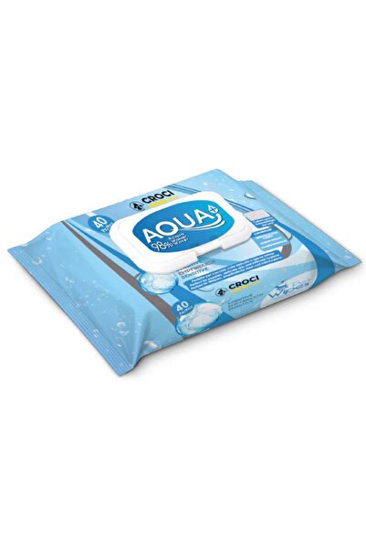 Croci Șervețele umede pentru câini și pisici Sensitive Aqua+, 40 bucăți