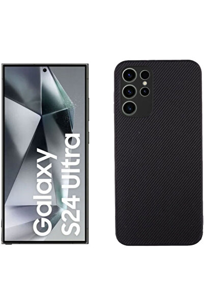Other Volte-Tel Carbon Lift Πίσω Κάλυμμα Σιλικόνης Μαύρο (Galaxy S24 Ultra)