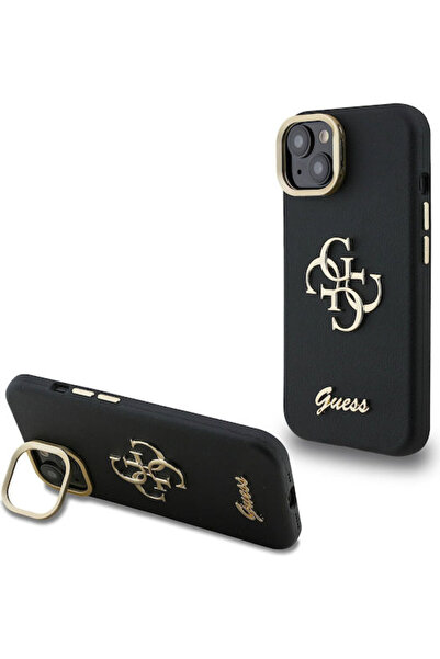Guess Δερμάτινη Πίσω Θήκη PU με Υφή (Grained) Μαύρη (iPhone 15) Κωδικός: GUHC...