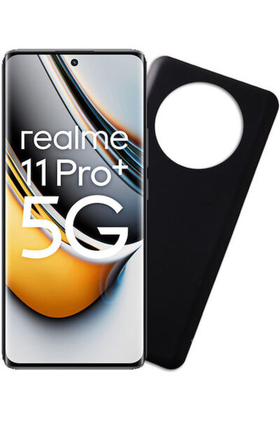 Other Volte-Tel Μαύρη Θήκη Πλάτης Σιλικόνης για Realme 11 Pro / 11 Pro+