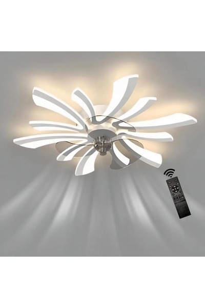 Sueva Lustra LED cu Ventilator Echivalent 300W Telecomanda 75 x 75 x 15 cm