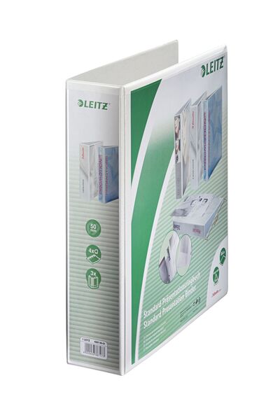 Leitz Mechanical Notebook A4 4 Rings 50mm/77mm White Maxi Panorama