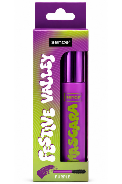 SENCE Festive Valley Mascara Purple, colored mascara for eyelashes