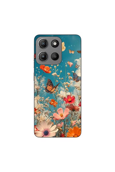 OEM Husa compatibila cu Motorola Moto G15 Silicon Gel Tpu Model Flori si Fluturi