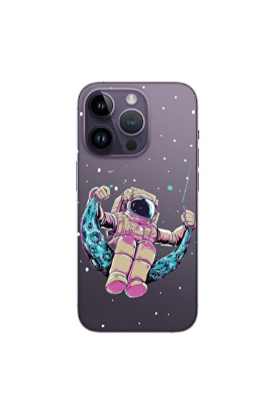 Other Apple iPhone 14 Pro Astronaut swinging on the moon Transparent Silicone...