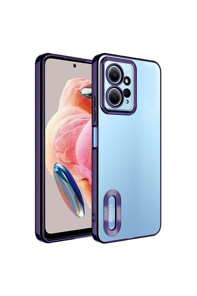 Pilanix حافظة هاتف Xiaomi Redmi Note 12 4G مع حماية للكاميرا وحواف ملونة وظهر...