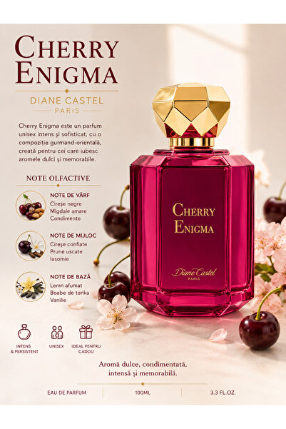 Diane Castel Parfum Cherry Enigma 100ML Unisex, Eau de Parfum Dulce Intens cu...